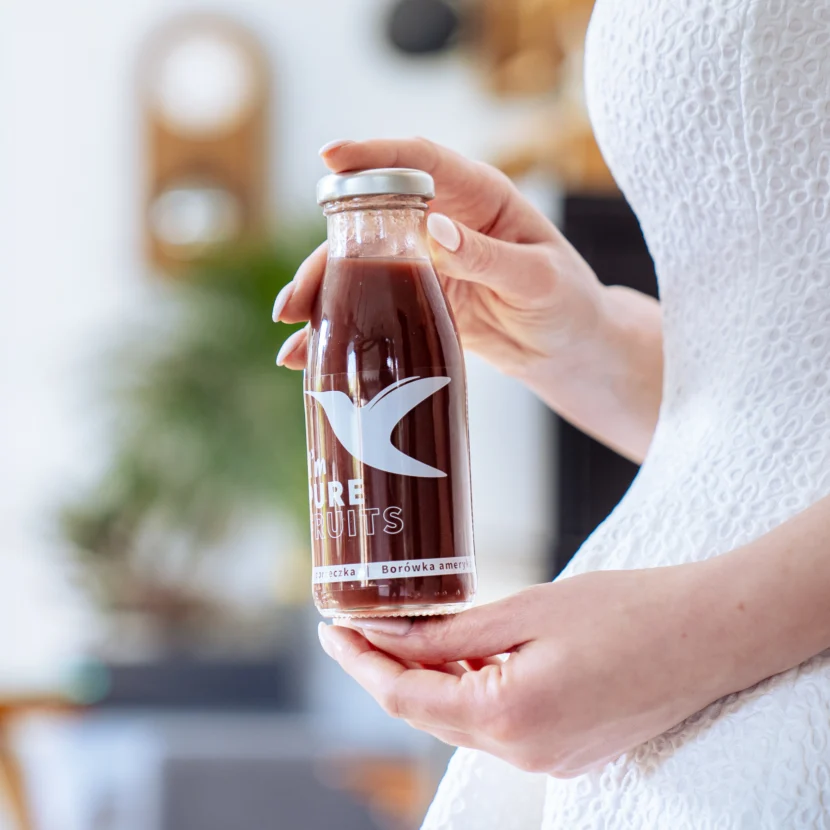 Sok PURE FRUITS z maliną, porzeczką i borówką 15x250ml - obrazek 6
