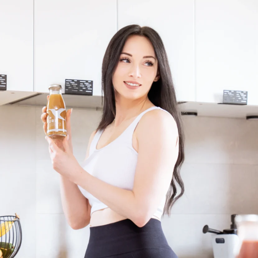 Sok PURE FRUITS z truskawką, maliną i rabarbarem 15x250ml - obrazek 5