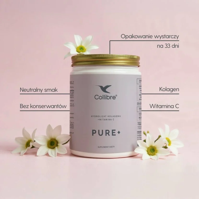 Kolagen Collibre PURE+ z Witaminą C - proszek 333,1g - obrazek 2