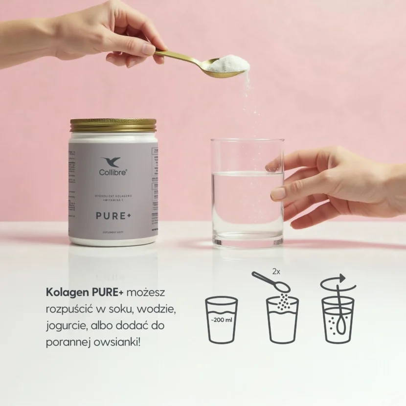 Kolagen Collibre PURE+ z Witaminą C - proszek 333 g - obrazek 3